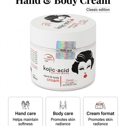 Kojic Acid Secret-White Hand and Body Cream Classic 360ml information