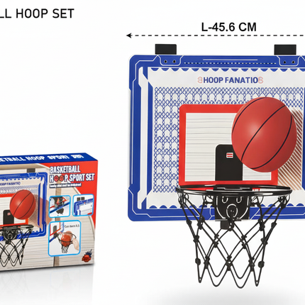 Hoop Fanatic basketball hoop set with dimensions