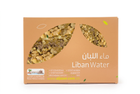 Aljaser Liban Water tan leaf-design box on white