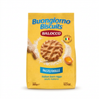 Balocco Buongiorno Pastefrolle biscuits 350 g yellow bag on a white background