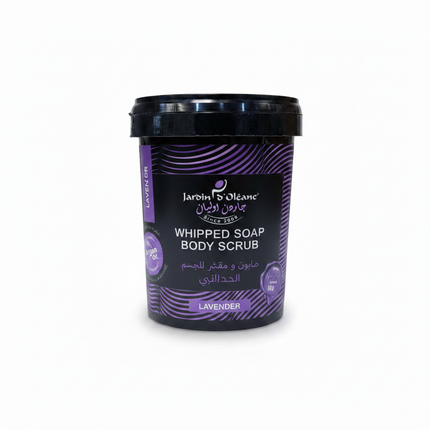 Jardin d'Oléane Lavender Body Scrub clean white background product shot