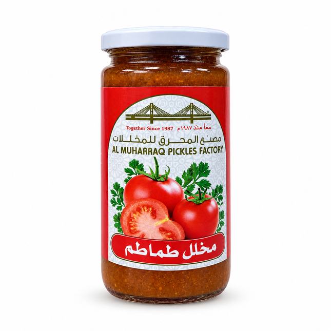 Al Muharraq Tomato Pickle front on white background