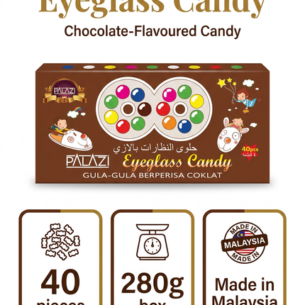 Palazi Eyeglass Candy 40-piece 280g product information