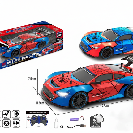 Spider-Man Drift R/C Car with Package