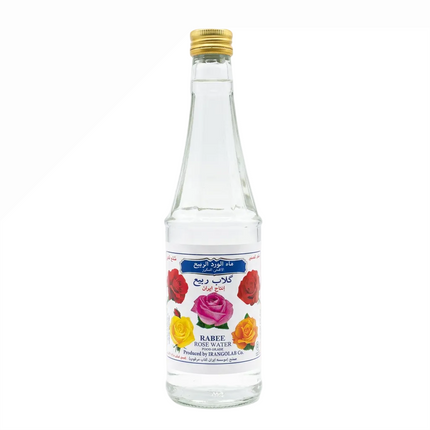 Rabee Rose Water 430ml front bottle view