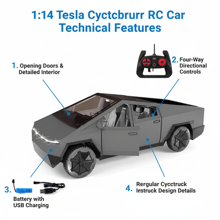 Tesla Cybertruck Features Diagram