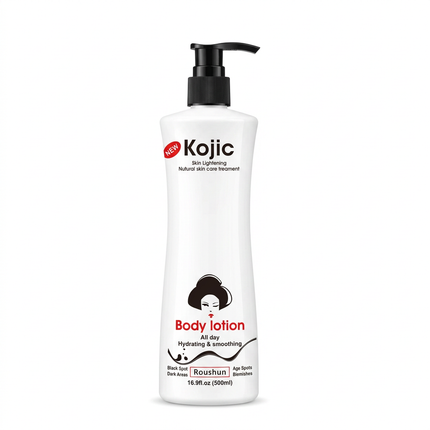 Roushun Kojic Body Lotion 500ml front on white