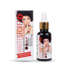 White Secret Unifying Complexion Serum bottle and box on white background