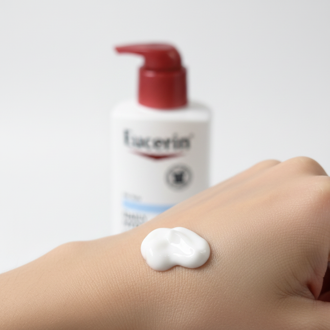 Eucerin Daily Hydration Lotion texture shot
