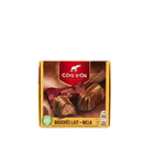 Côte d’Or Bouchée Milk Chocolates 100g four-piece gold box on white background