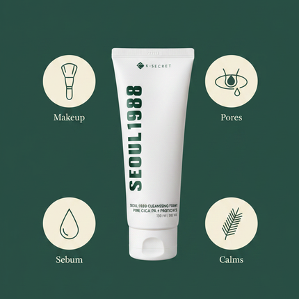 K-Secret Seoul 1988 Cleansing Foam key benefits visual