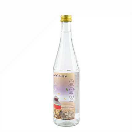 Aljaser Liban Water side label view on white background