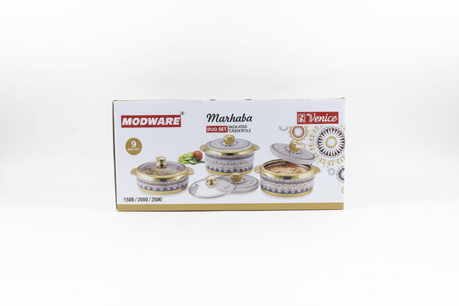Modware Marhaba Venice casserole set retail packaging box