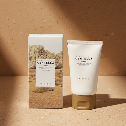 SKIN1004 Madagascar Centella Cream earthy editorial shot