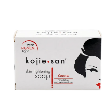 Kojie-san Skin Lightening Soap Classic packaging on white