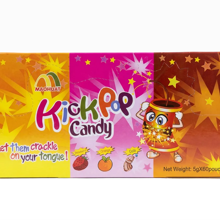 Maohuat KickPop popping candy 60-pouch carton