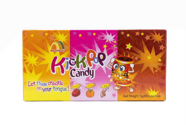 Maohuat KickPop popping candy 60-pouch carton