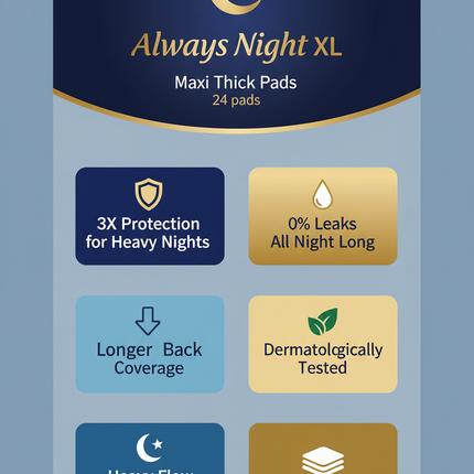 Always Night XL - Features Infographic