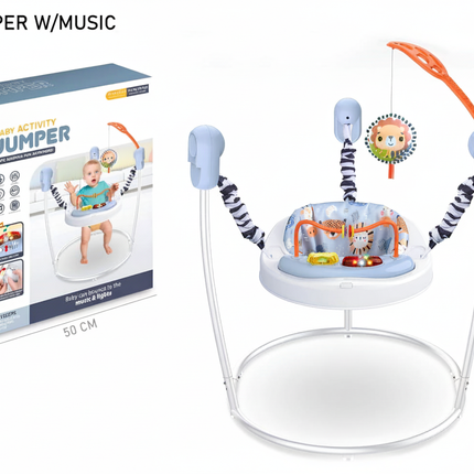 Baby jumper with music and specifications