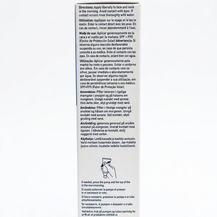 CeraVe AM carton directions panel