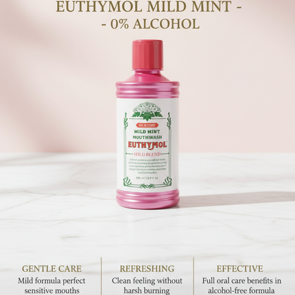 EUTHYMOL MILD MINT MOUTHWASH - 500ML