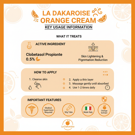La Dakaroise Orange Cream usage guide and benefits