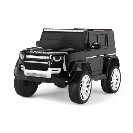 Black Defender electric ride on car