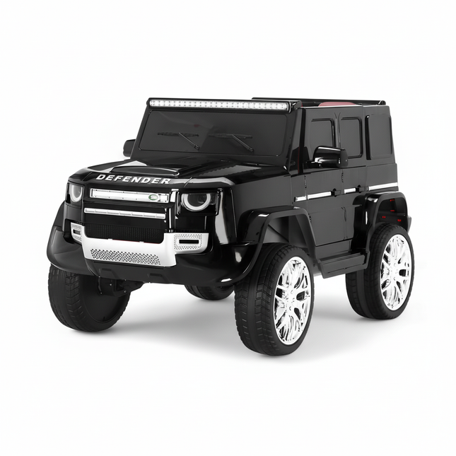 Black Defender electric ride on car