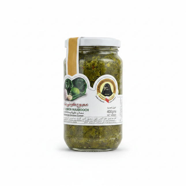 Kuwaiti Lemon Maabooch 400g - Back Label