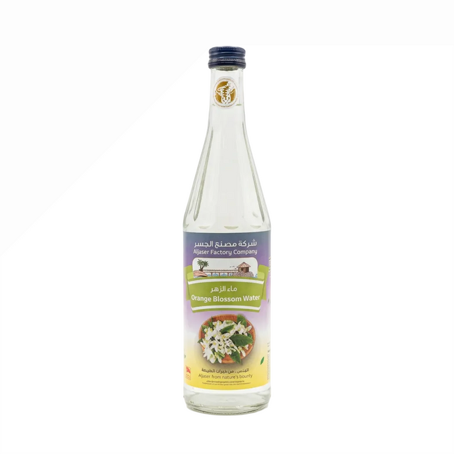 Aljaser Orange Blossom Water 565 ml front bottle view on white background