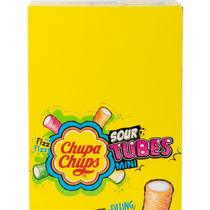 Chupa Chups Sour Tubes Mini carton on white background