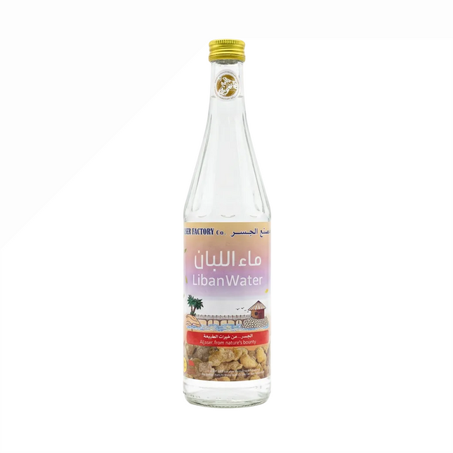 Aljaser Liban Water 565 ml front bottle view on white background