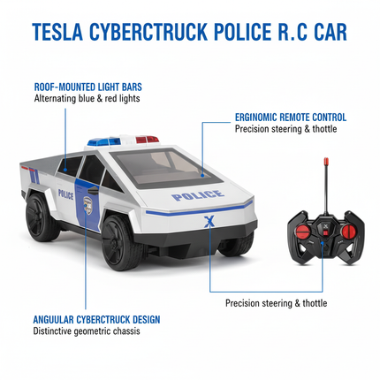 Tesla Cybertruck Police Features Diagram