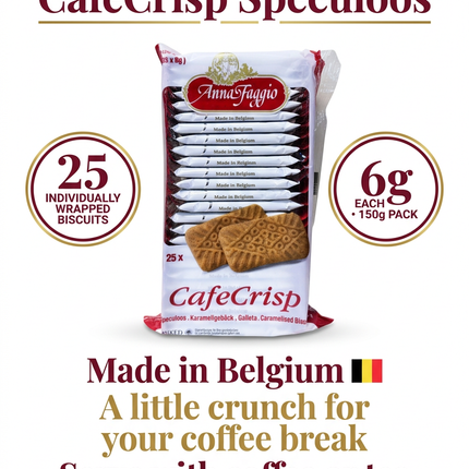 Anna Faggio CafeCrisp pack size and serving information