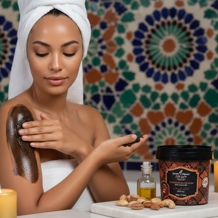 Jardin d'Oléane Moroccan Black Soap Argan Oil lifestyle hammam photo