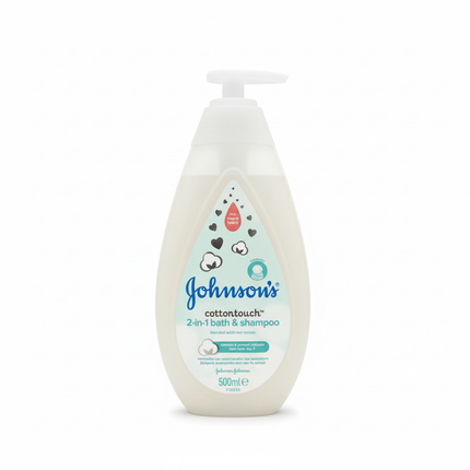 Johnson's CottonTouch 2-in-1 Bath & Shampoo - Ultra-Soft Care 500ml