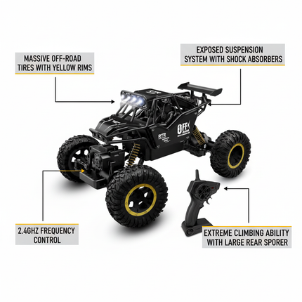 2.4G R/C Climbing Car Features Diagram