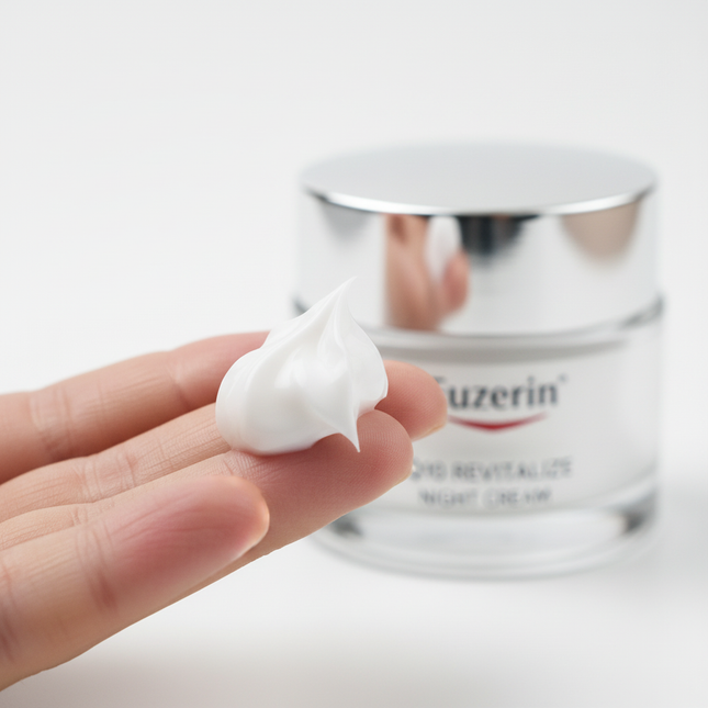 Eucerin Face Q10 Revitalize Night Cream texture close-up