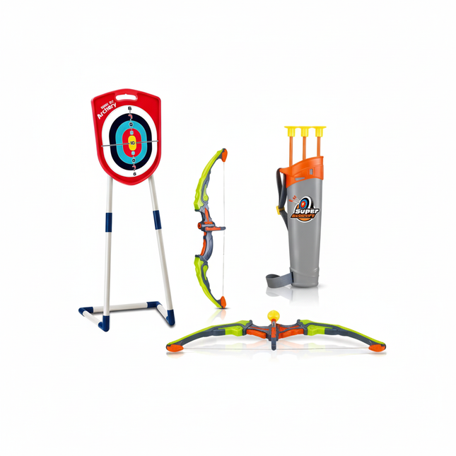 Archery set with shield target and bow