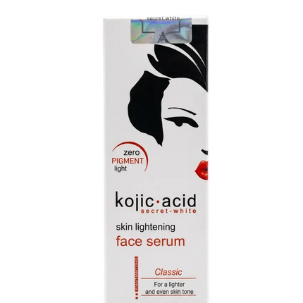 Kojic Acid Secret-White Face Serum Classic packaging on white