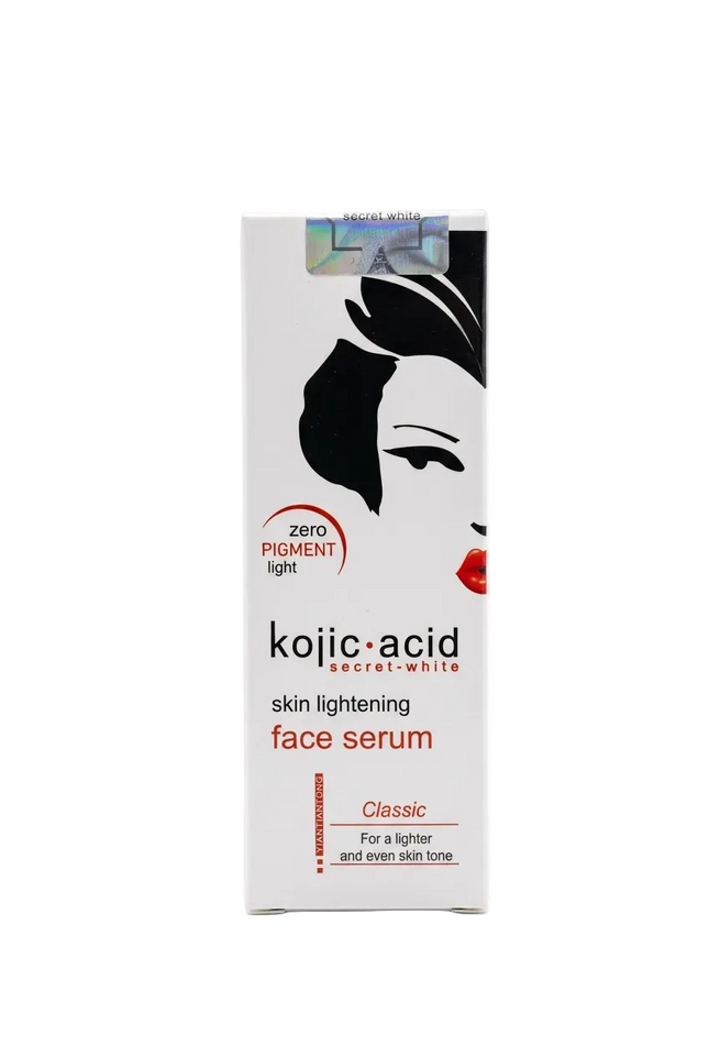 Kojic Acid Secret-White Face Serum Classic packaging on white