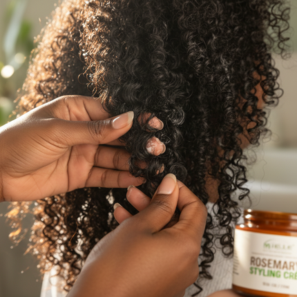 Mielle Rosemary Styling Creme - Application