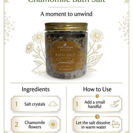 Chamomile bath salt ingredients and how-to-use guide