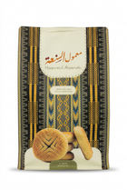 Alsanah Date Maamoul patterned box on white background
