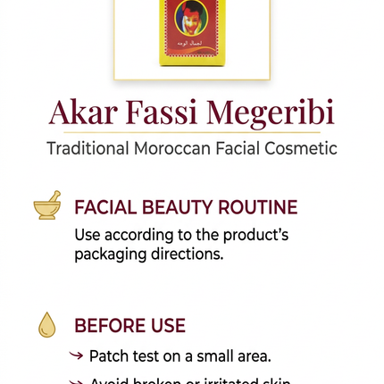 Akar Fassi Megeribi facial cosmetic care information