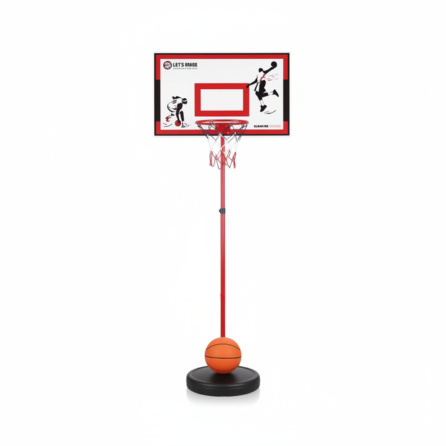 Slam Dunk basketball hoop with metal frame