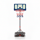 Adjustable LED basketball hoop with light-up backboard