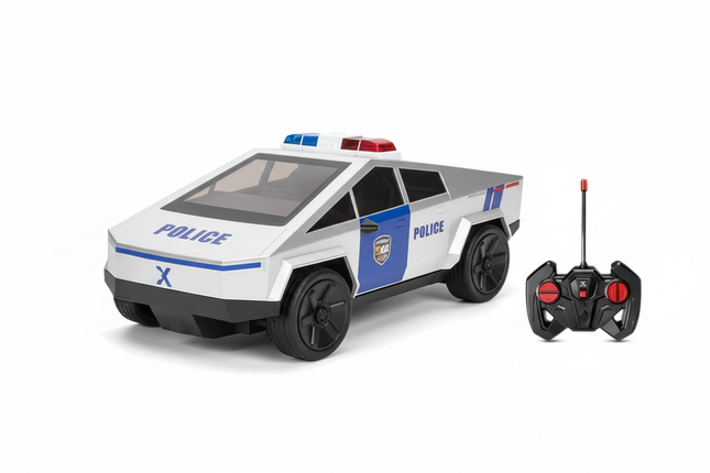 Tesla Cybertruck Police R/C Car Clean Product Shot