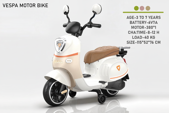 Vespa motor bike with specifications