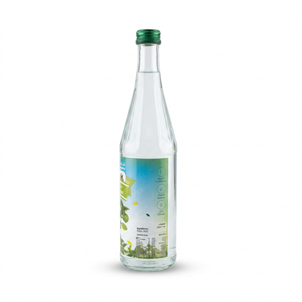 Aljaser Mint Water side label with ingredients and nutrition panel